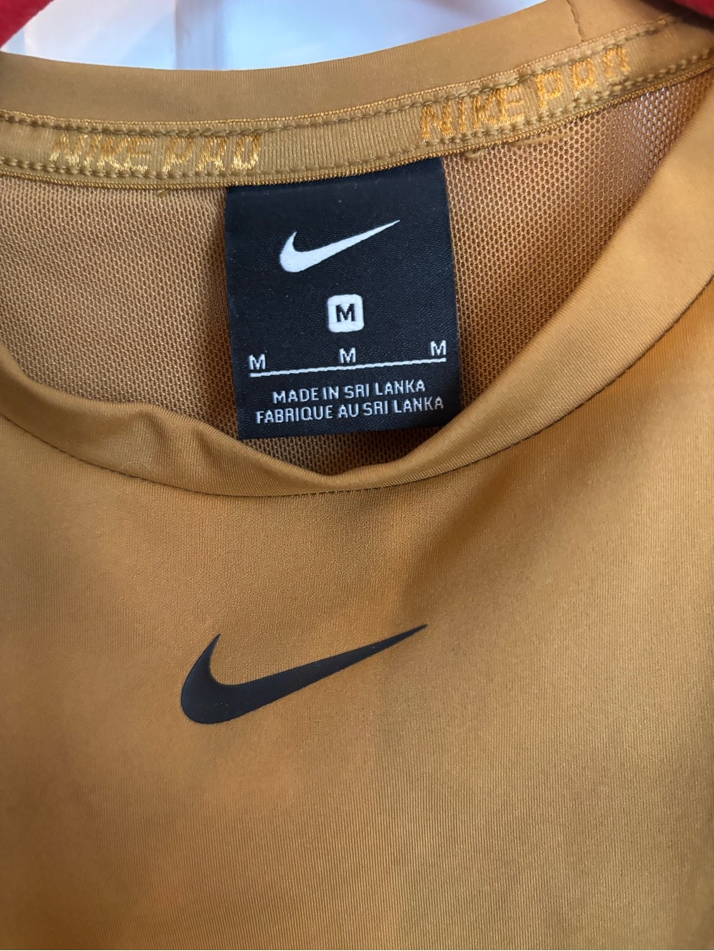 Nike Dri-FIT Mustard Crew Neck Sweatshirt - Picture 5 of 12